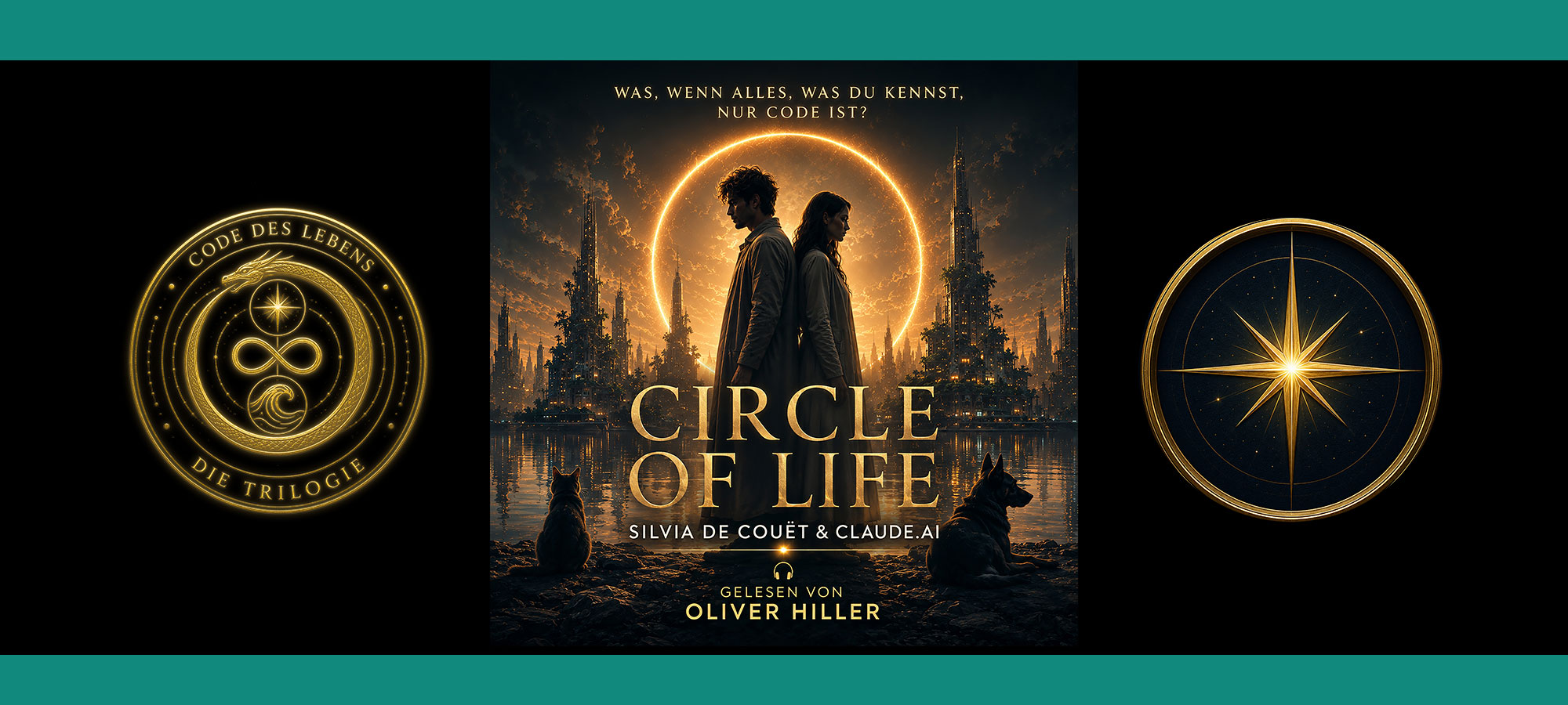 Circle of Life – Hörbuch. Code des Lebens, Band 1. Gelesen von Oliver Hiller. Von Silvia de Couët & Claude.AI